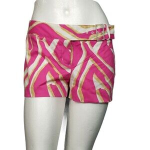 Express Design Studio Women's Y2K Printed Mod Editor Shorts Size 2
